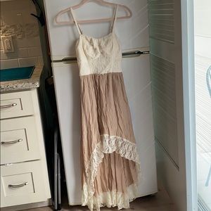 As U Wish lace top and trim long dress